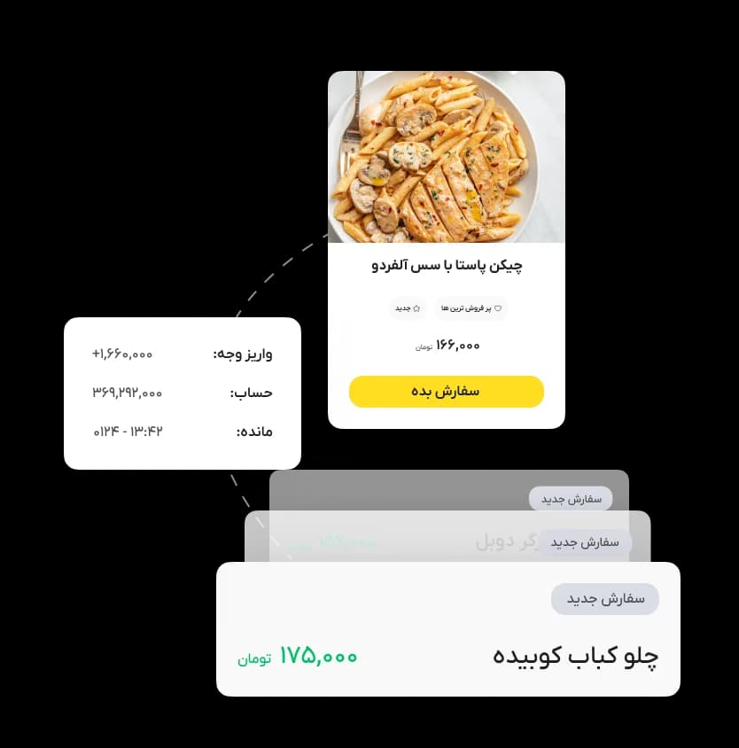 سیستم دلیوری غذا بدون کمیسیون!